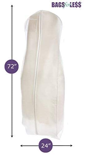 Wedding Dress Garment Bags For Bridal gowns and Long Dresses