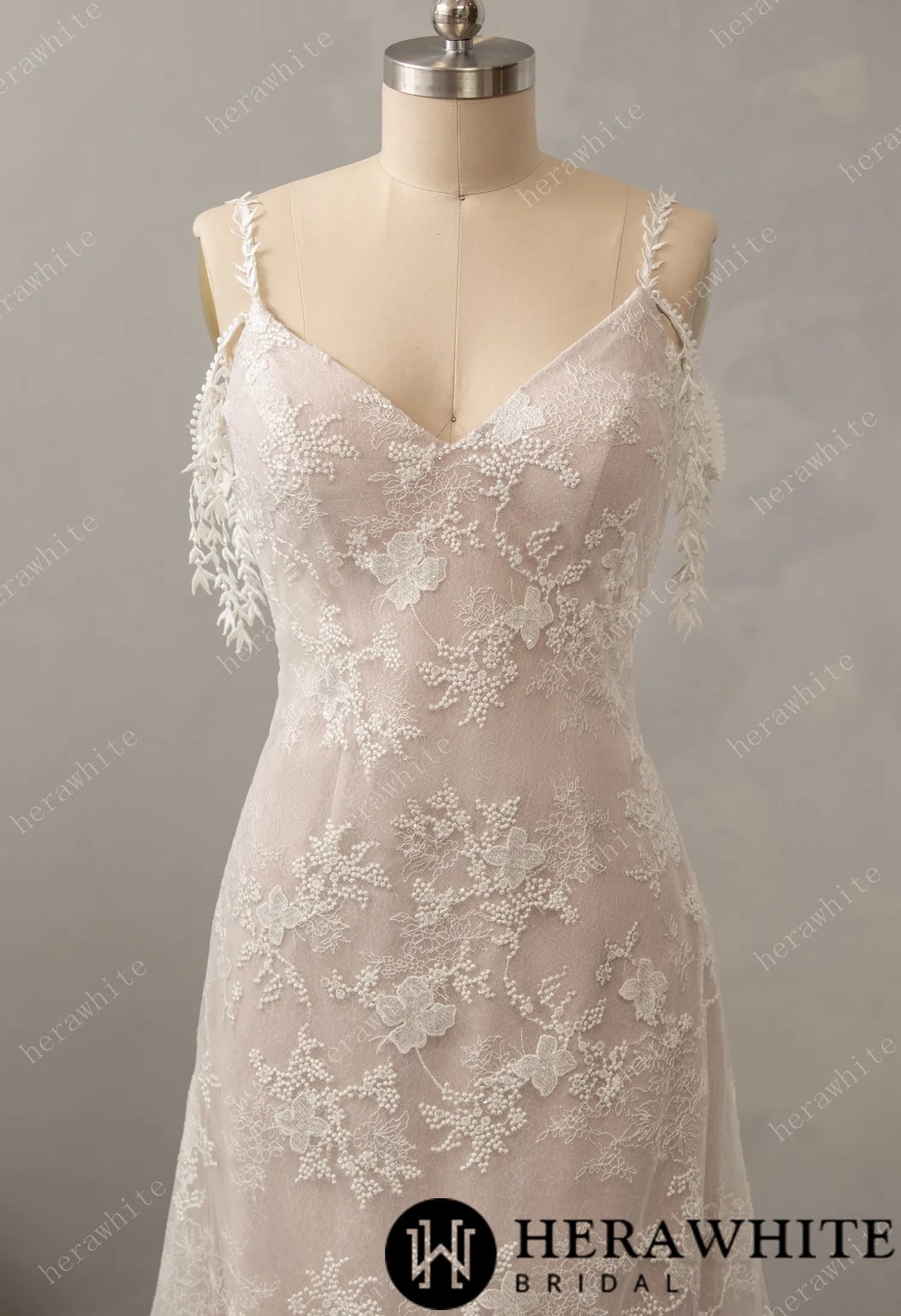 Boho Lace Fit and Flare Dress with Off-the-shoulder Straps