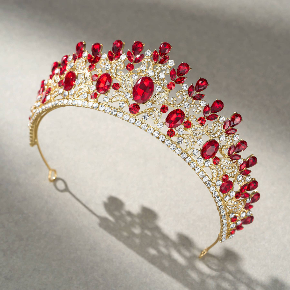 SWEETV costume crystal crowns: Green