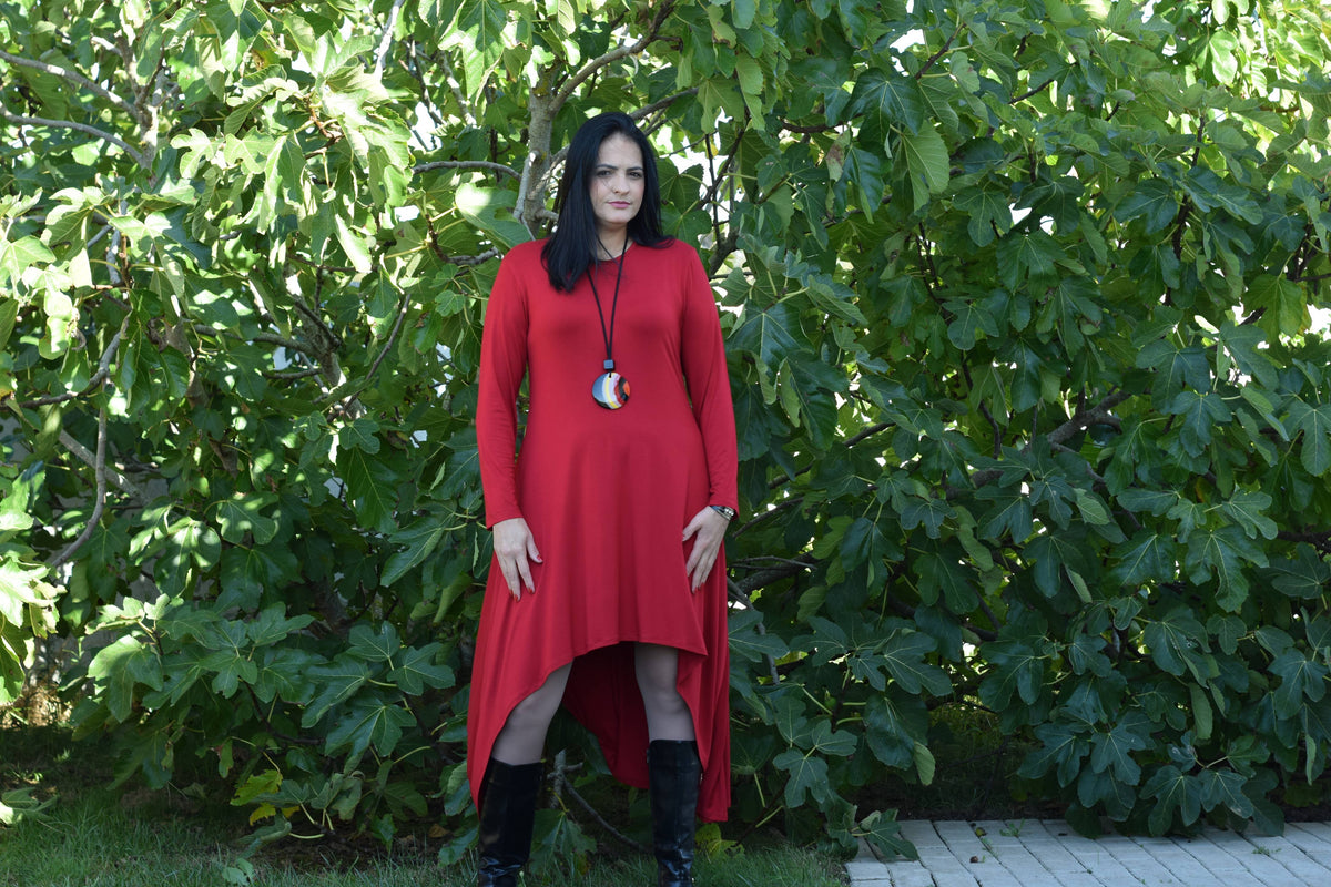 Plus Size Dress BIANCA – L to 6XL / Asymmetrical Dress