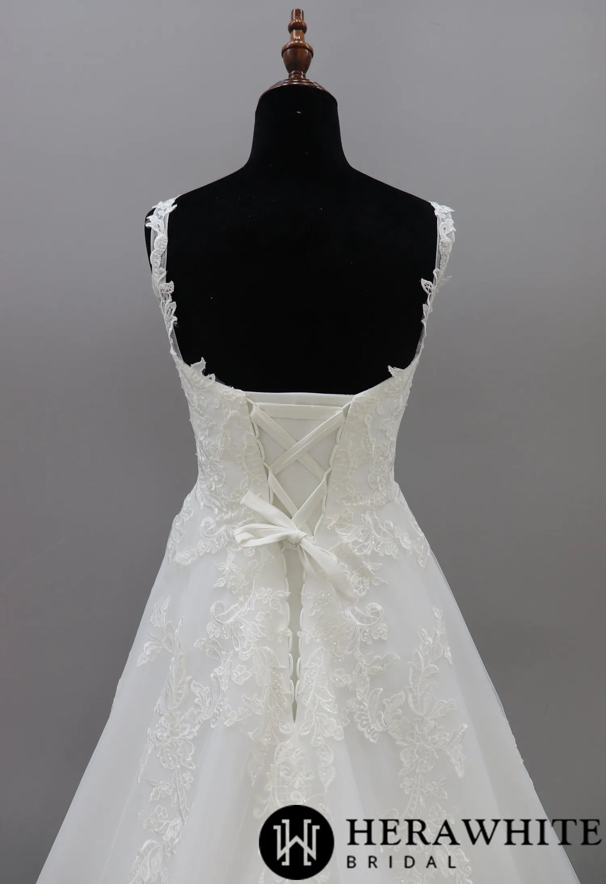 Sweetheart A-line Lace Wedding Dress With Sequins Detail