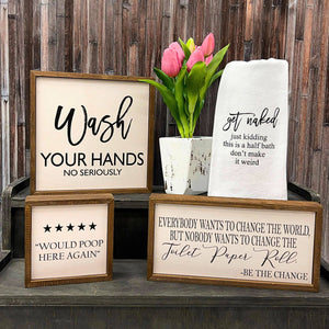 12x6 Change The Toilet Paper Roll - DW002