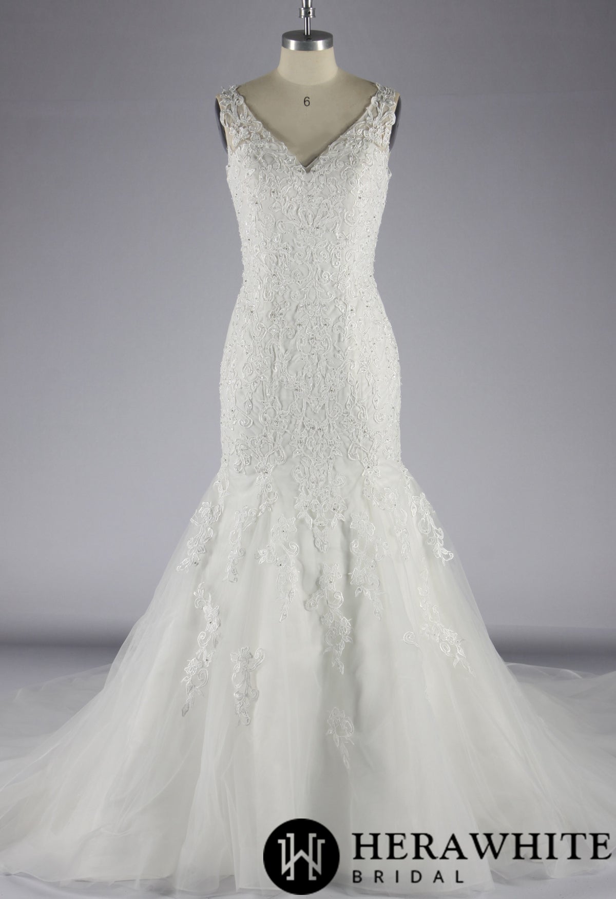 Mermaid Wedding Dress With Beading Lace