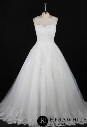 Strapless Lace AppliquÃ©s Beach Wedding Dress