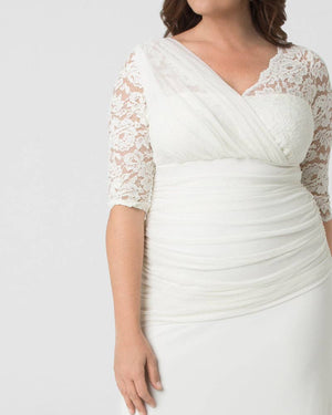 Elegant Aisle Wedding Gown - Plus Size