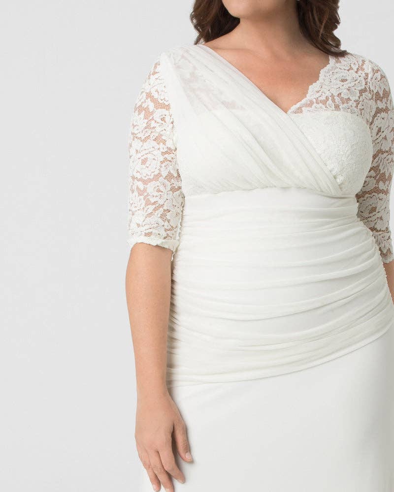 Elegant Aisle Wedding Gown - Plus Size