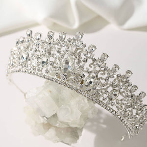 SWEETV costume crystal crowns: Green