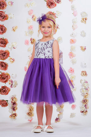 Lace Illusion Girl Dress