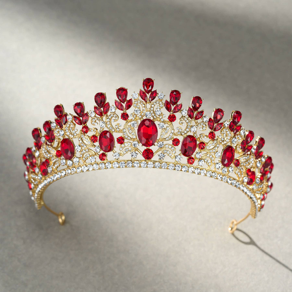 SWEETV costume crystal crowns: Green