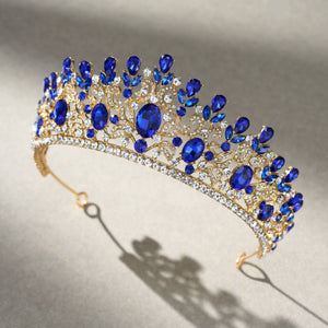 SWEETV costume crystal crowns: Green