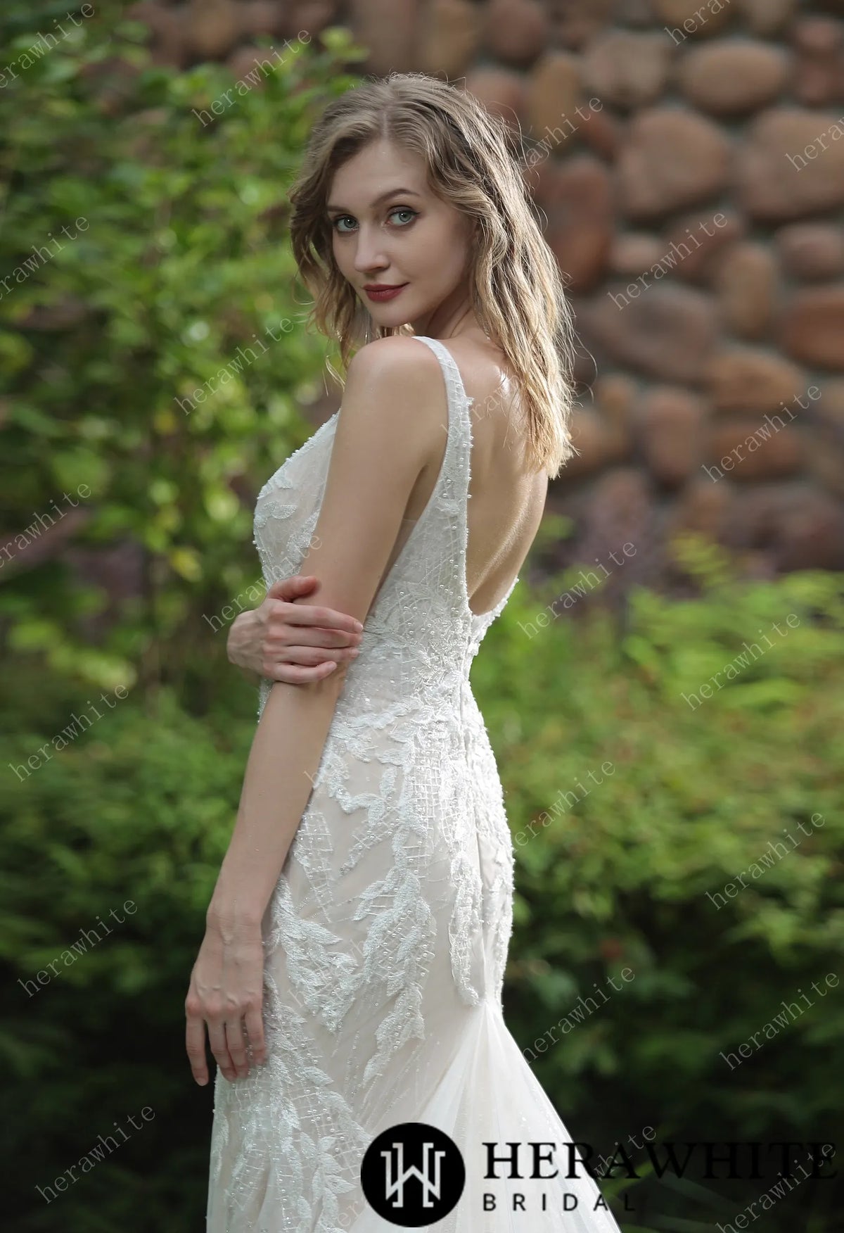 Stunning Mermaid Wedding Dress With Embroidered AppliquÃ©s