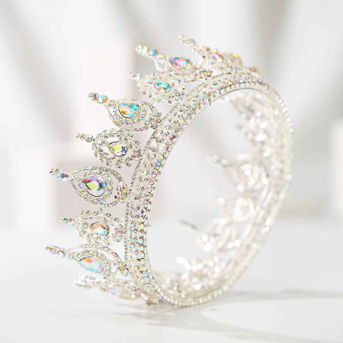 SWEETV Royal Queen Crown for Women: Antique Gold