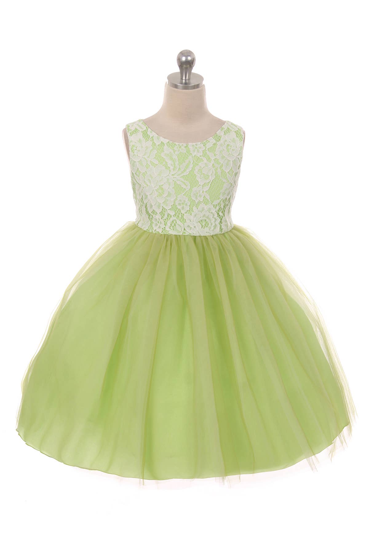 Lace Illusion Girl Dress