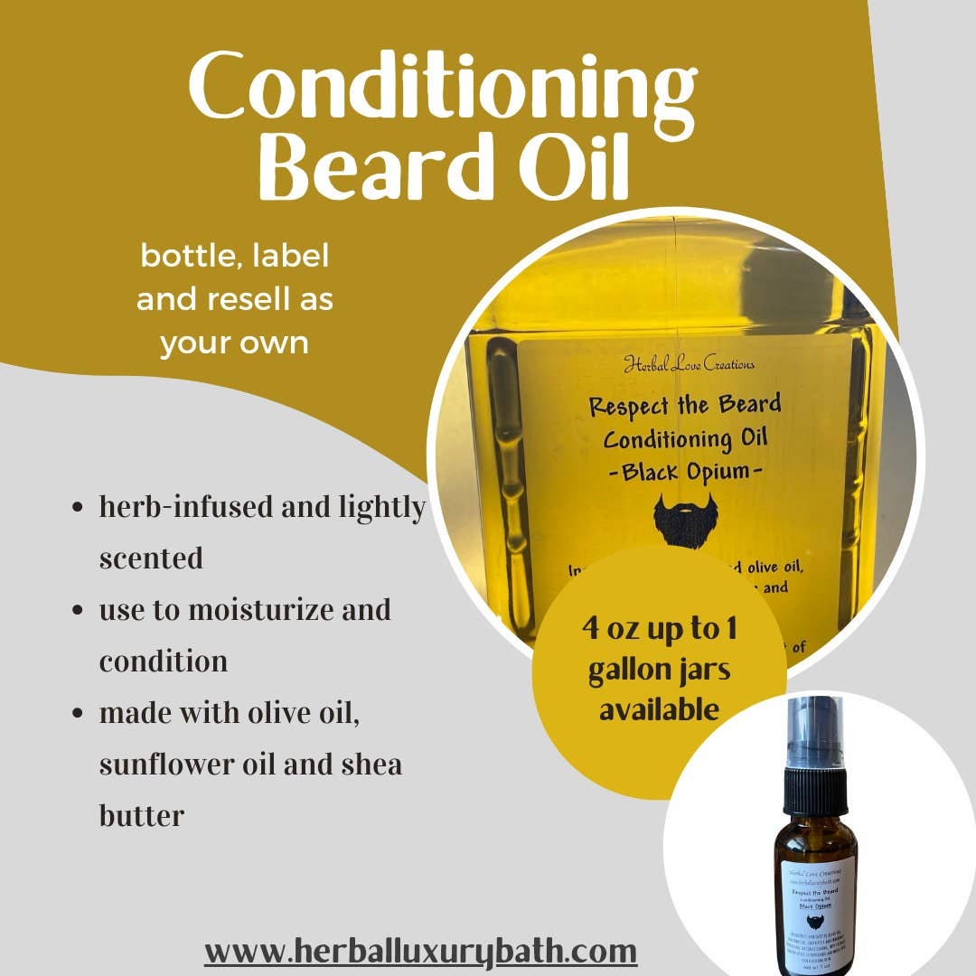 Unlabeled Beard Oil Bottles - Label and Resell As Your Own