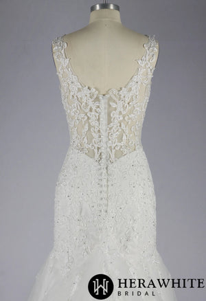 Mermaid Wedding Dress With Beading Lace
