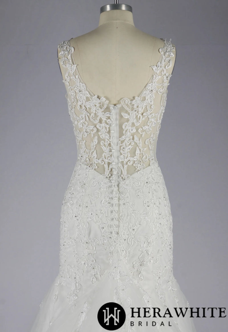 Mermaid Wedding Dress With Beading Lace
