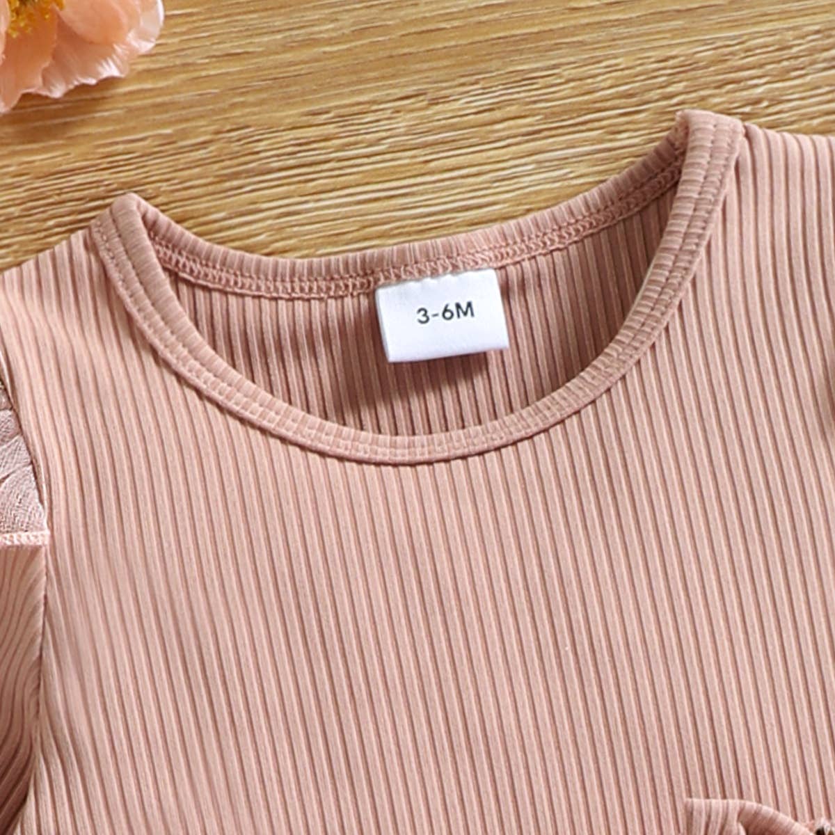 Baby Girl Pink Ribbed Dress