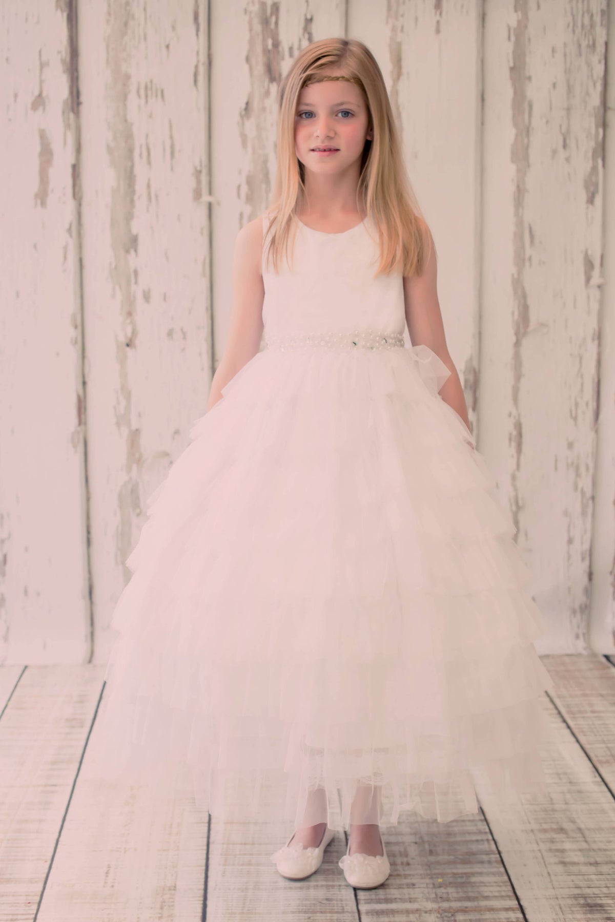 Layered Mesh Princess Girls Dress
