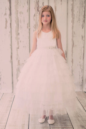 Layered Mesh Princess Girls Dress
