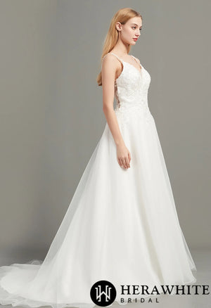 Sweetheart Bridal Wedding Gown With Low Back