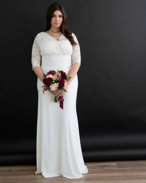 Elegant Aisle Wedding Gown - Plus Size