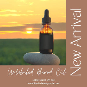 Unlabeled Beard Oil Bottles - Label and Resell As Your Own