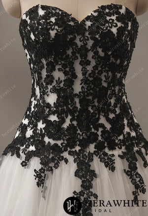 Princess Ball Gown with Strapless Sweetheart Neckline and Tulle Skirt