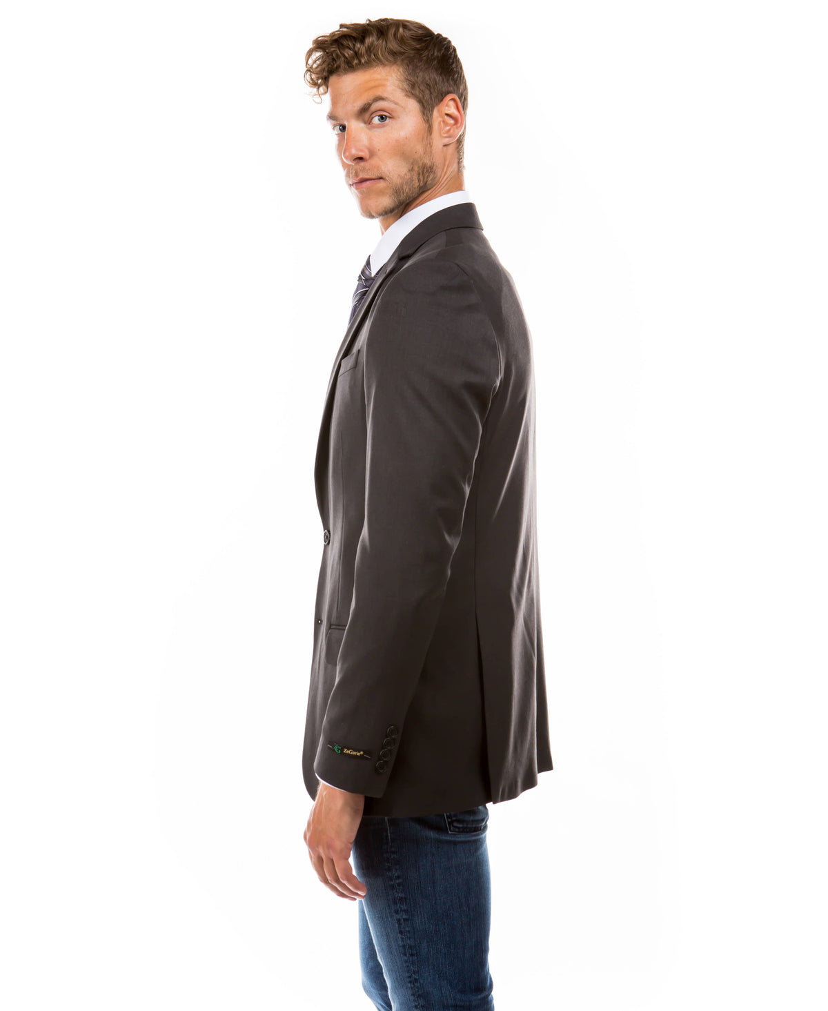 ZeGarie Tailored Fit Suit Separates Jacket, Dark Grey