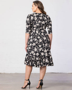 Flirty Flounce Wrap Dress - Plus Size