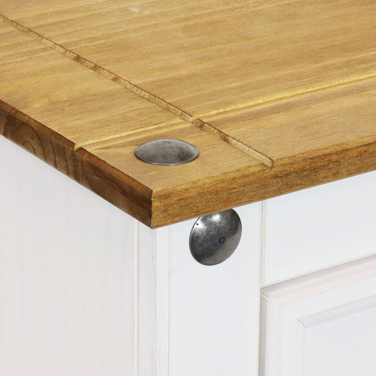 Solid Pine Console Table with Drawer - 31.5 inches H