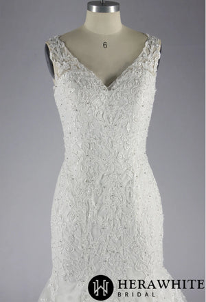 Mermaid Wedding Dress With Beading Lace