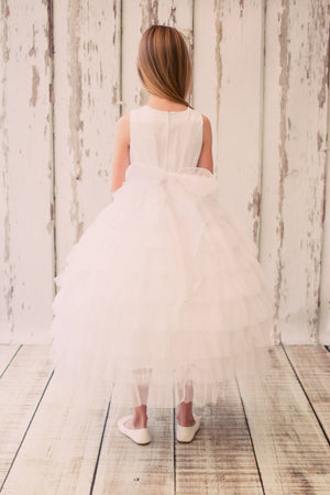 Layered Mesh Princess Girls Dress