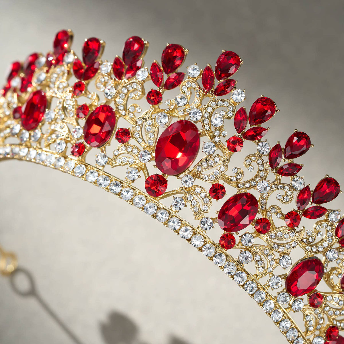 SWEETV costume crystal crowns: Blue