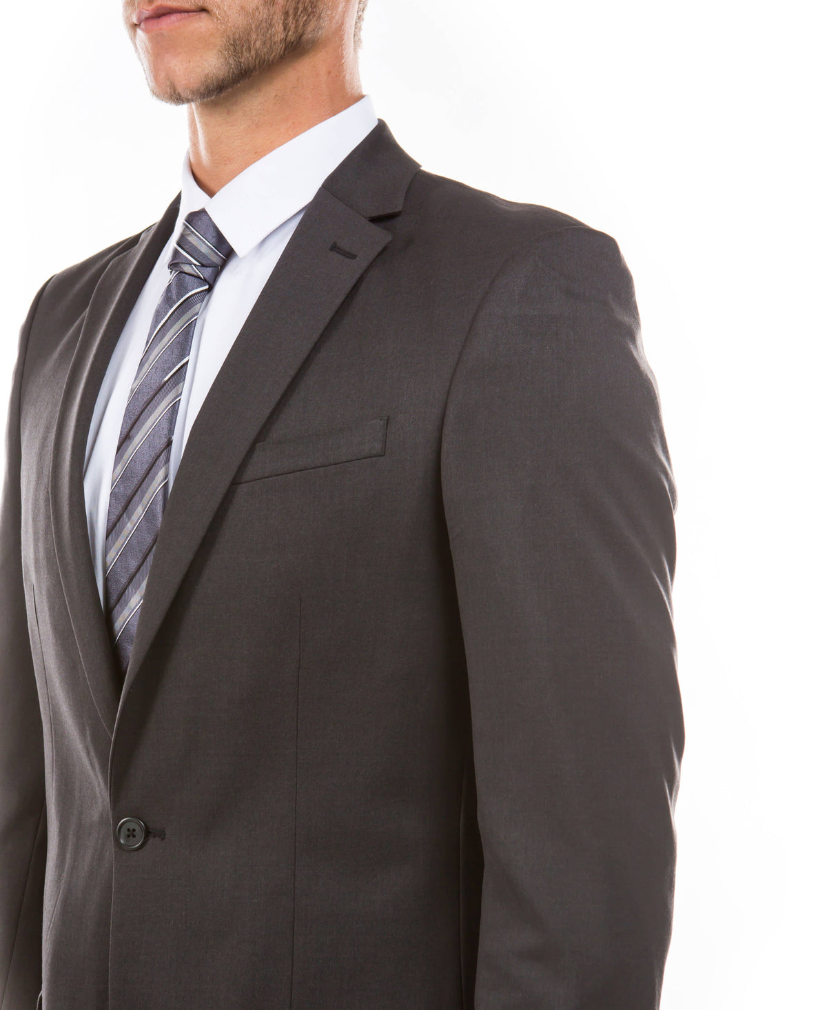 ZeGarie Tailored Fit Suit Separates Jacket, Dark Grey