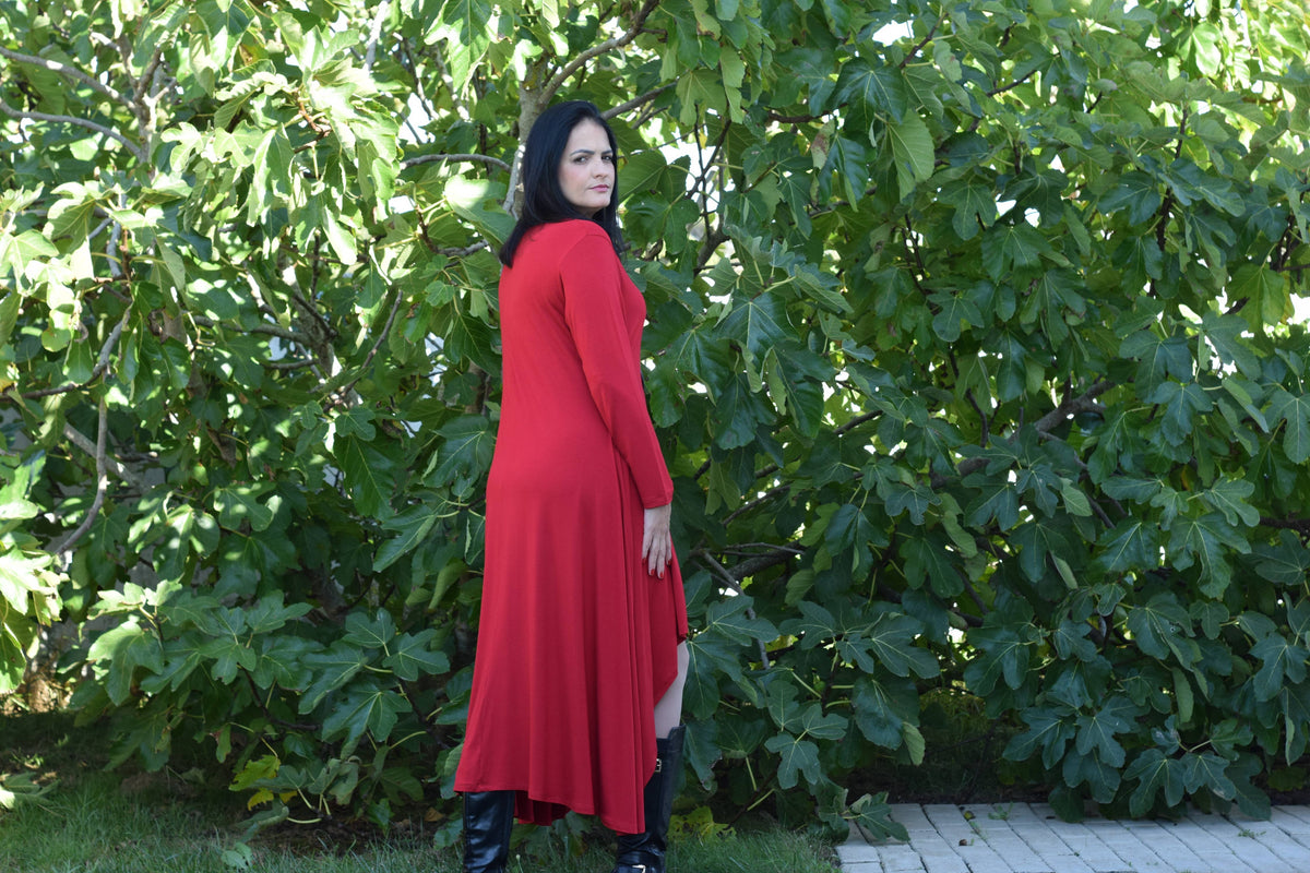 Plus Size Dress BIANCA – L to 6XL / Asymmetrical Dress