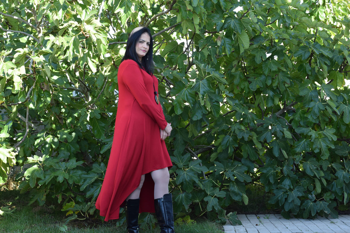 Plus Size Dress BIANCA – L to 6XL / Asymmetrical Dress