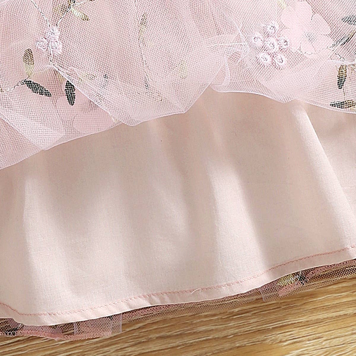 Baby Girl Pink Ribbed Dress