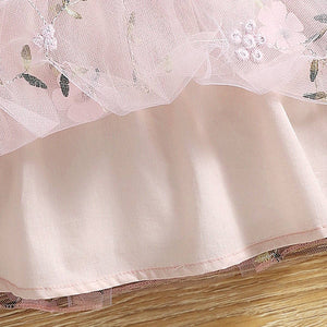 Baby Girl Pink Ribbed Dress
