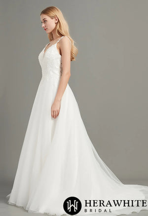 Sweetheart Bridal Wedding Gown With Low Back