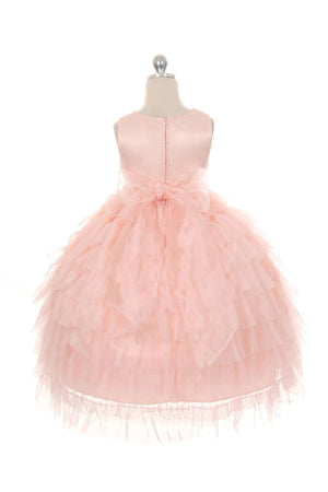 Layered Mesh Princess Girls Dress