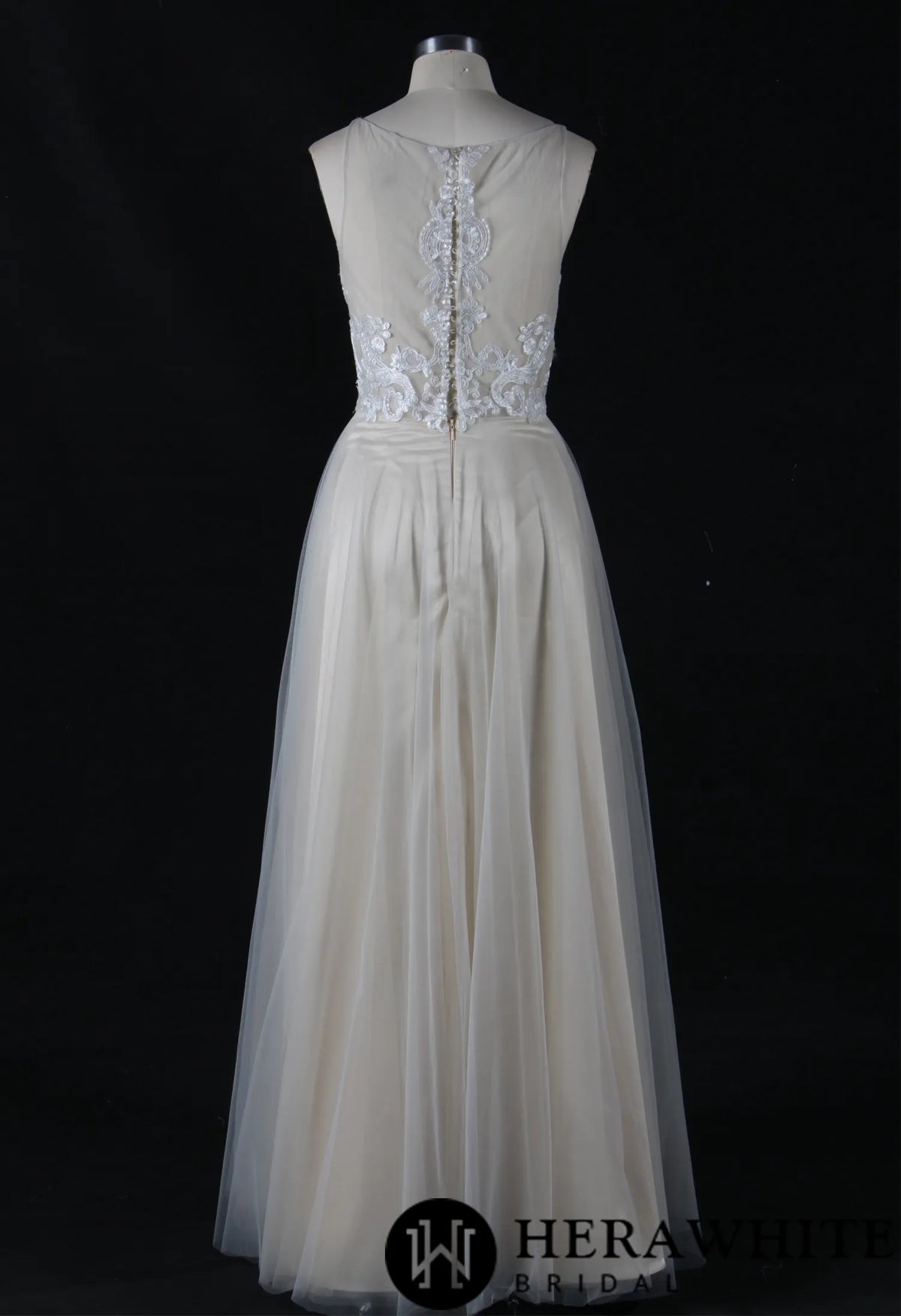 A-Line Bridal Gown With Delicate Applique