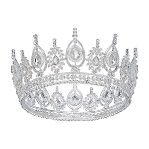 SWEETV Royal Queen Crown for Women: Antique Gold