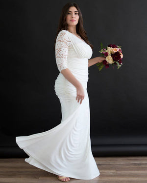 Elegant Aisle Wedding Gown - Plus Size