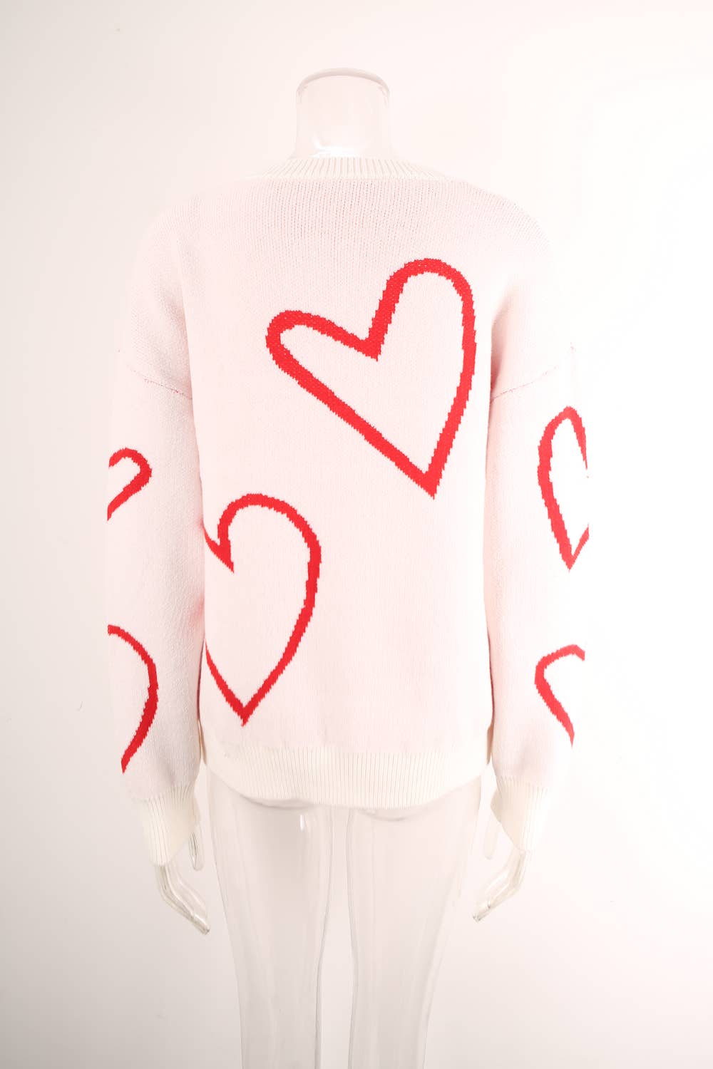 VALENTINE'S DAY PULLOVER SWEATER WITH A HEART