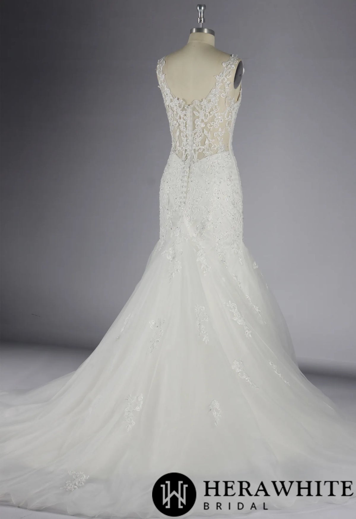 Mermaid Wedding Dress With Beading Lace