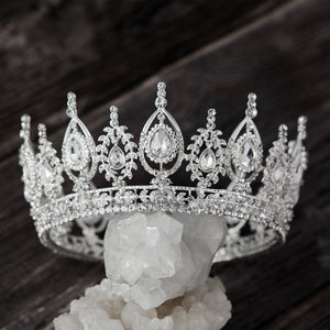 SWEETV Royal Queen Crown for Women: Antique Gold