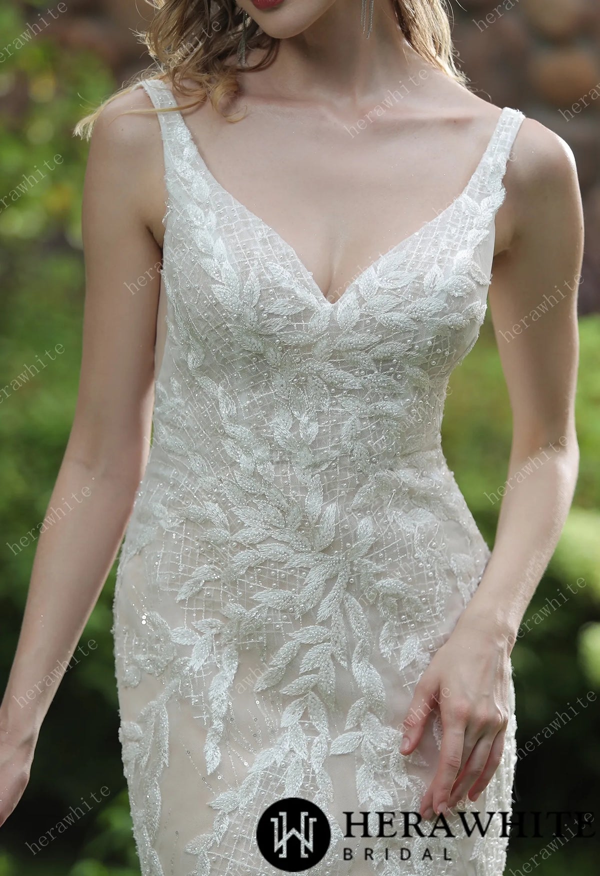 Stunning Mermaid Wedding Dress With Embroidered AppliquÃ©s