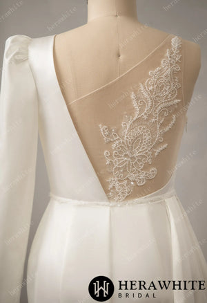 Sweetheart Neckline Wedding Dress with One Shoulder