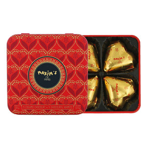 Display 24 metal boxes with 4 chocolate hearts