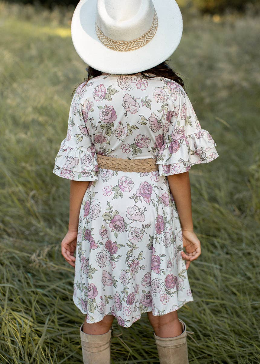 Kid's Emilia Dress in Boho Rose